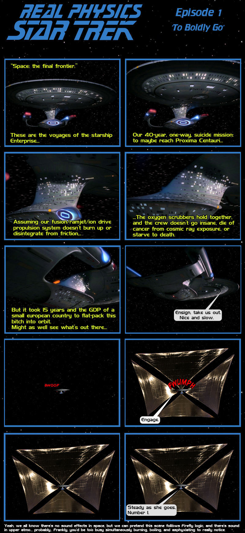 Illustration for article titled Real Physics Star Trek - Boldly Going As Fast As We Can